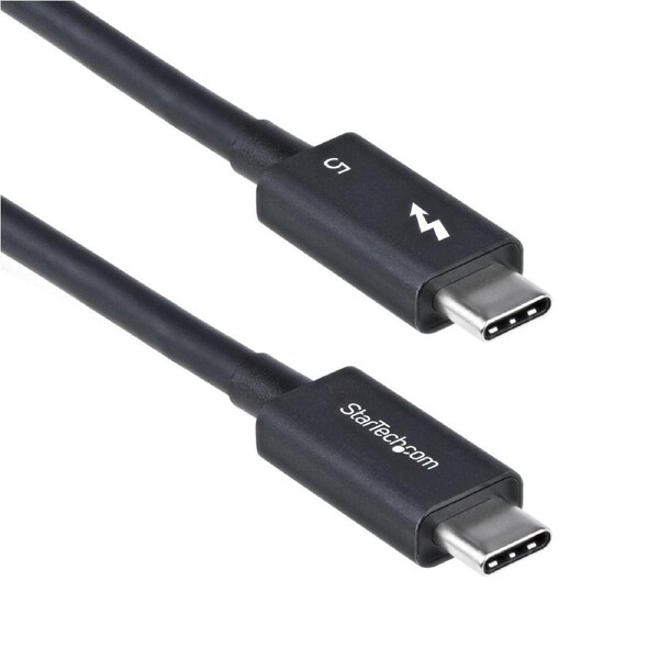 StarTech.com 3ft (1m) Thunderbolt 5 Cable, 80Gbps/Up to 120Gbps, 240W PD, 8K 60Hz, Certified Thunderbolt Cable - Compatible w/Thunderbolt 4/USB4/USB-C