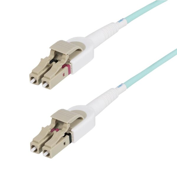 StarTech.com 5m (16.4ft) LC to LC (UPC) OM4 Switchable Fiber Optic Cable 50/125µm, 100G, Toolless Polarity Switching, Low Insertion Loss - LSZH Fiber Jumper Cord