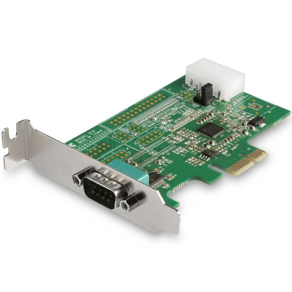 StarTech.com 1-port PCI Express RS232 Serial Adapter Card - PCIe RS232 Serial Host Controller Card - PCIe to Serial DB9 - 16950 UART - Low Profile Expansion Card - Windows & Linux