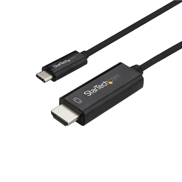 StarTech.com 10ft (3m) USB C to HDMI Cable - 4K 60Hz USB Type C to HDMI 2.0 Video Adapter Cable - Thunderbolt 3 Compatible - Laptop to HDMI Monitor/Display - DP 1.2 Alt Mode HBR2 - Black