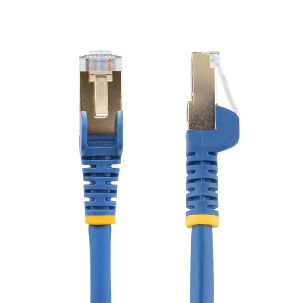 StarTech.com 3m CAT6a Ethernet Cable - 10 Gigabit Shielded Snagless RJ45 100W PoE Patch Cord - 10GbE STP Network Cable w/Strain Relief - Blue Fluke Tested/Wiring is UL Certified/TIA