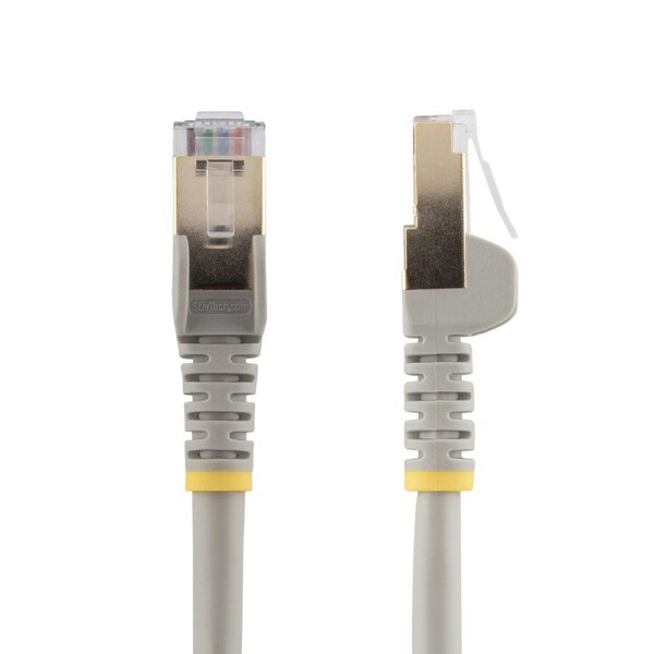 StarTech.com 3m CAT6a Ethernet Cable - 10 Gigabit Shielded Snagless RJ45 100W PoE Patch Cord - 10GbE STP Network Cable w/Strain Relief - Grey Fluke Tested/Wiring is UL Certified/TIA