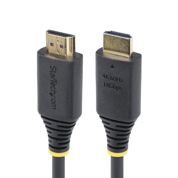 StarTech.com 30cm (1ft) High Speed HDMI Cable, 4K 60Hz/1440p 144Hz, HDR10/HDCP 2.2/ARC, 18Gbps, UHD HDMI 2.0 Cord for TV/Monitor/Display, TPE Jacket