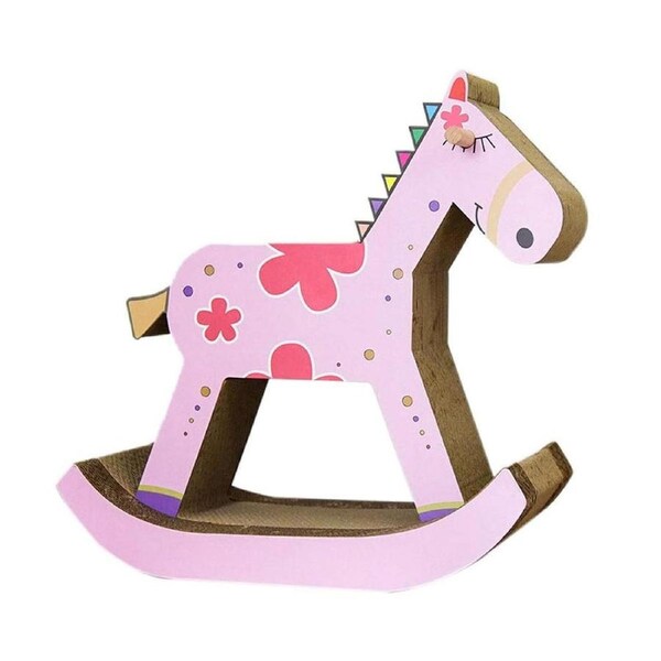 Creative Horse Shaped Cat Scratch Board Nesting Cave Cat Tree Bed Furniture Toy