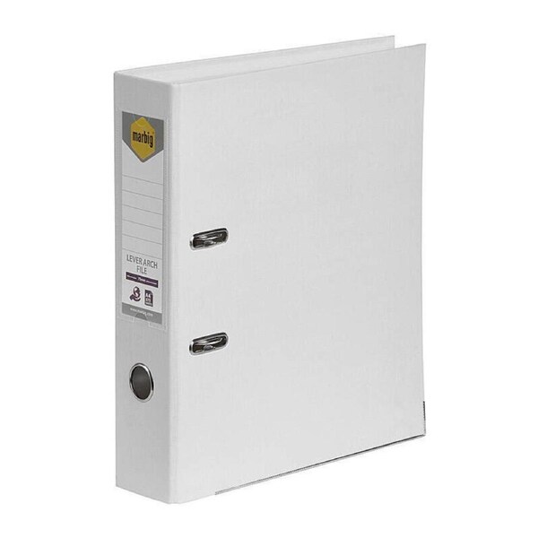 Marbig Lever Arch File A4 Pe White