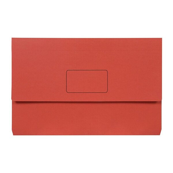 Marbig Slimpick F/C Document Wallet Brt Red Pk10