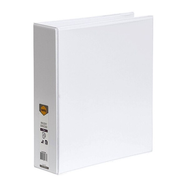 Marbig Clearview Insert Binder A4 50mm 4D White