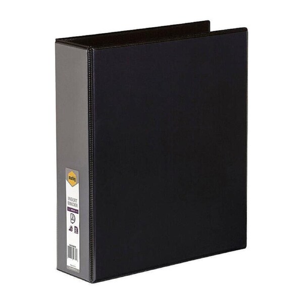 Marbig Clearview Insert Binder A4 50mm 2D Black