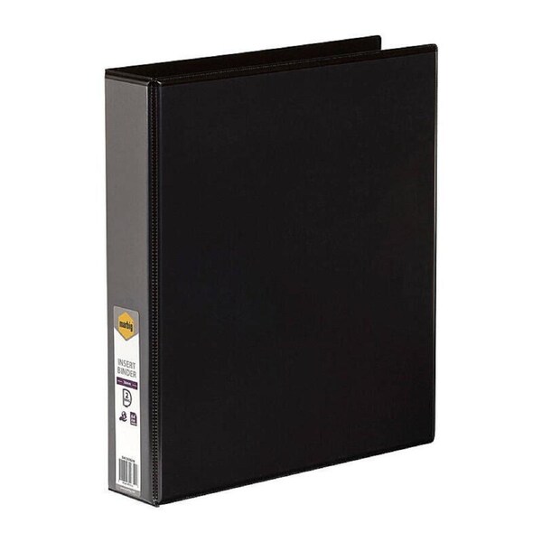 Marbig Clearview Insert Binder A4 38mm 2D Black