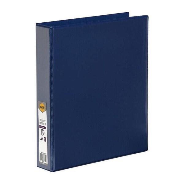 Marbig Clearview Insert Binder A4 38mm 2D Blue