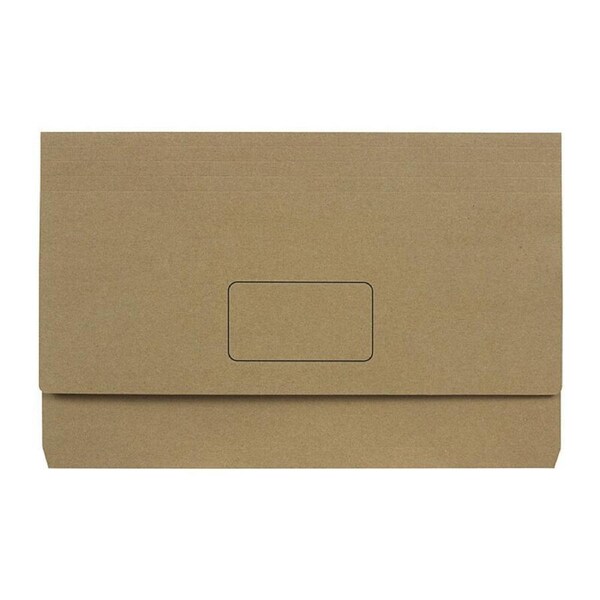 Marbig Slimpick F/C Document Wallet Env Kraft Pk10