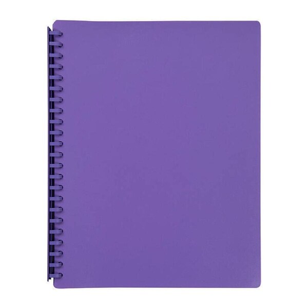 Marbig Refillable Display Book 20 Pocket Purple