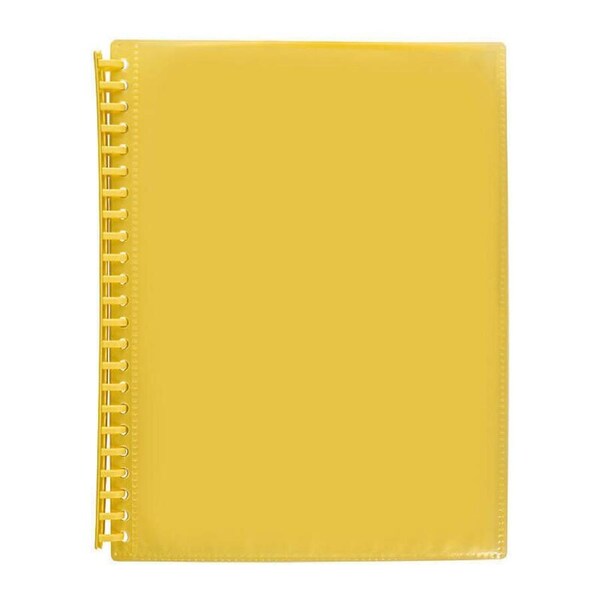 Marbig Clearview Refillable D/Book 20Poc Trans Ylw