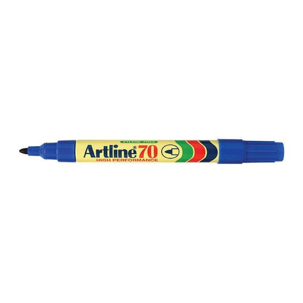Artline 70 Permanent Marker 1.5mm Bullet Blu Bx12
