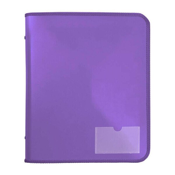 Marbig Zipper Binder W/ Tech Case 25mm 2D Purple