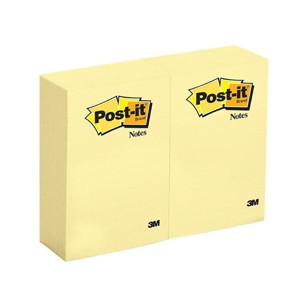 Post-It 70016033345 Notes Canary Yellow 101 x 152mm 12-Pack