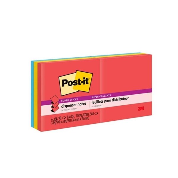 Post-It Super Sticky Pop-up Notes Marrakesh 76 x 76mm 6-Pack