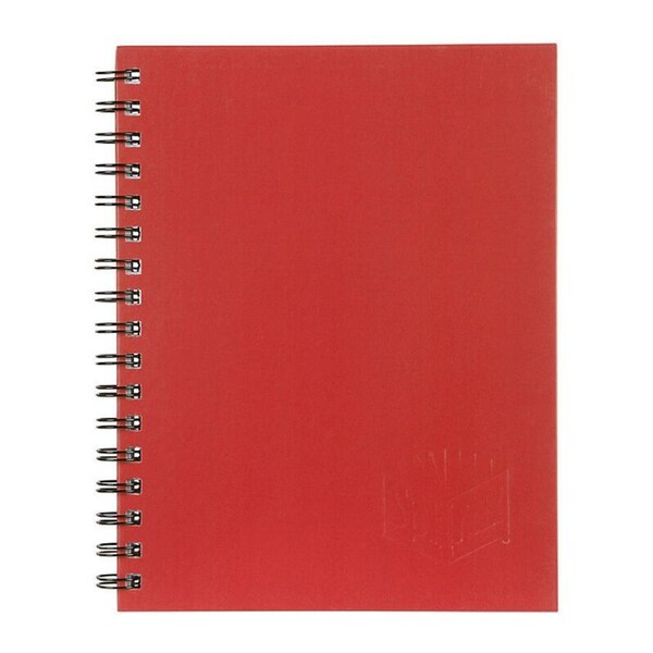 Spirax 512 Hard Cover Book A4 200 Page Red Pk5