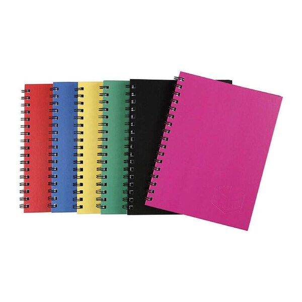 Spirax 510 Hard Cover Book 200 Page Assorted Pk5