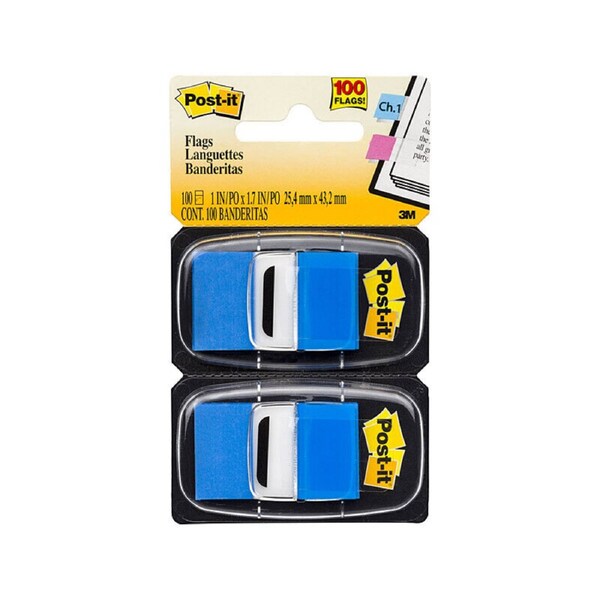 Post-It 7000052453 Flags Blue 25 x 43mm 2-Pack - Box of 6