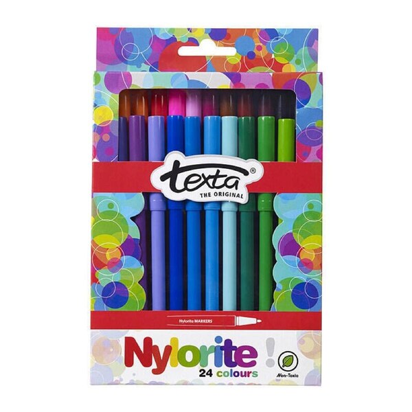 Texta Nylorite Colouring Marker Pk24