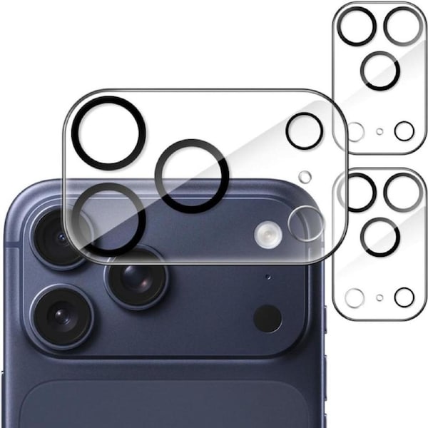 JETech 3-Pack Camera Lens Protector for iPhone 17 Pro Max 6.9-Inch, 9H Tempered Glass, Anti-Scratch, Case Friendly, Does Not Affect Night Shots, HD Clear