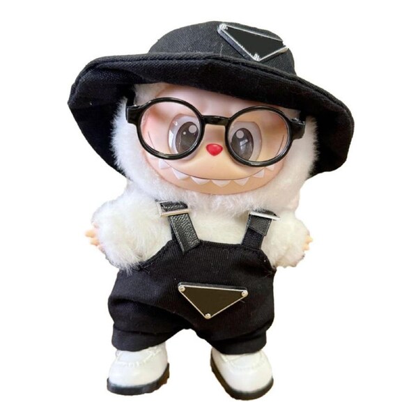 Nevenka 4Pcs Doll Clothes Stylish Set 6.7 Inches Cute Dolls Accessories-BlackA