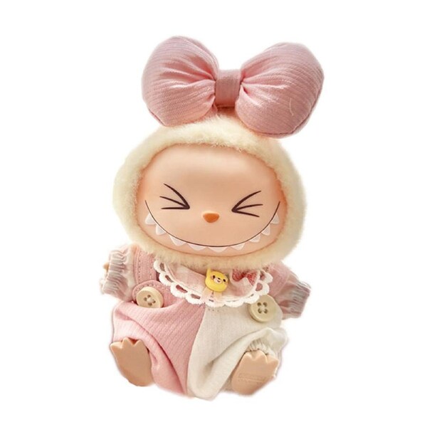 Nevenka 17cm Doll Clothes Set High Fashion Cute Doll Accessories-PinkWhite