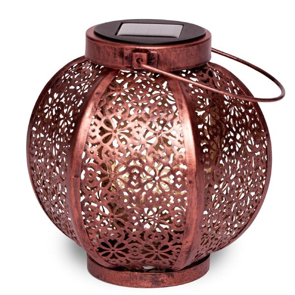 Moroccan Inspired Solar Lantern - 1LED - BAZAAR