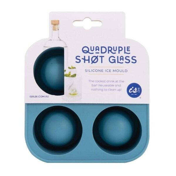 Quadruple Ice Shot Glass Silicone Mould - Set of 4