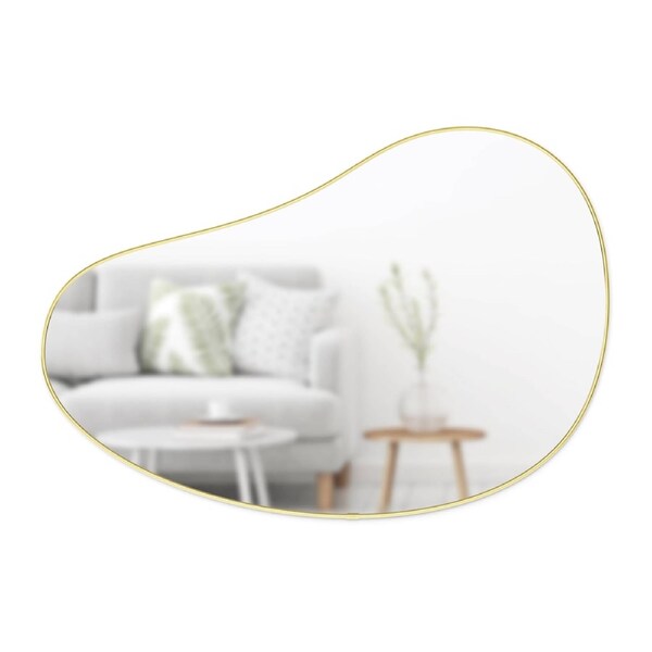 Umbra Hubba Pebble Mirror - Brass