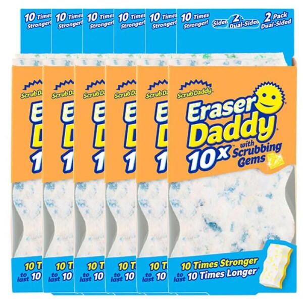 12 Pack Scrub Daddy Eraser Daddy 10x (6 x 2 Pack)