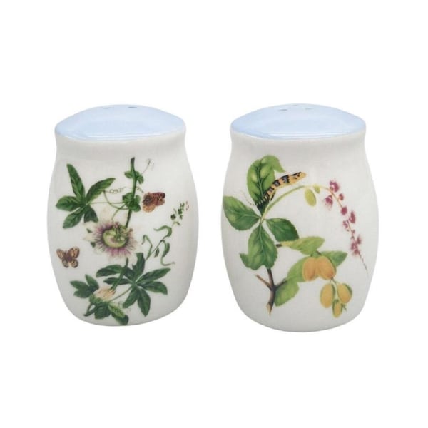 2pc Urban Ceramic Botanicals Floral Salt and Pepper Shakers Set 8x6cm Blue