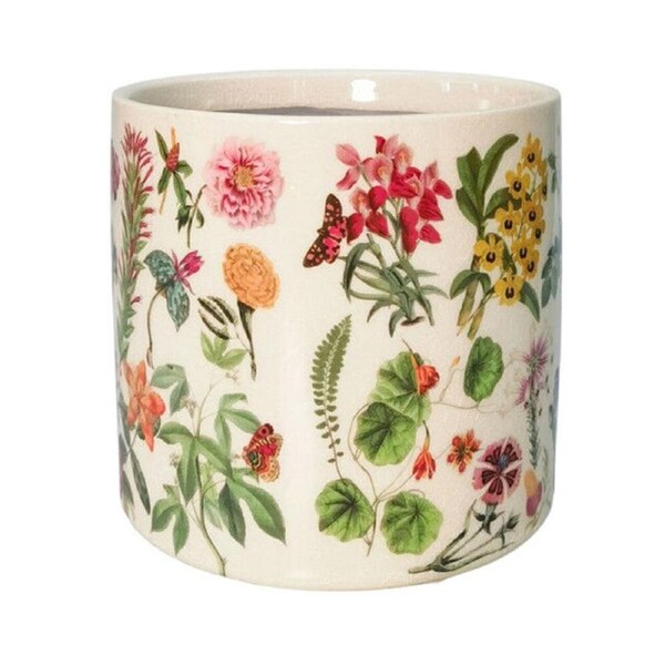 Urban Botanicals Stoneware Outdoor Planter Pot 14x13cm Green