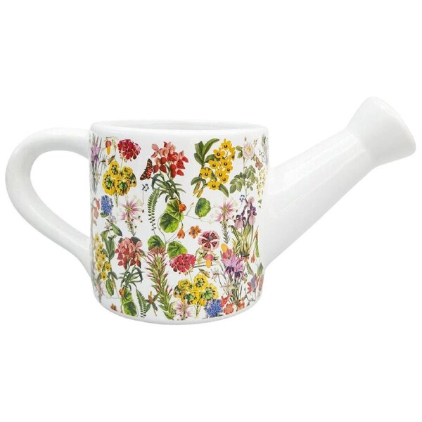 Urban Ceramic Botanicals Watering Can Outdoor Planter Pot 13x25cm Green