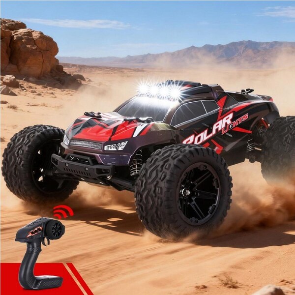 Keezi Kids 1:8 Remote Control Car Off-Road Truck with LED Lights Electric Vehicle Toys for Adults