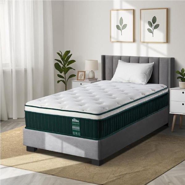 Bedra King Single Mattress Pocket Spring Cool Gel Foam Medium Firm Euro Top