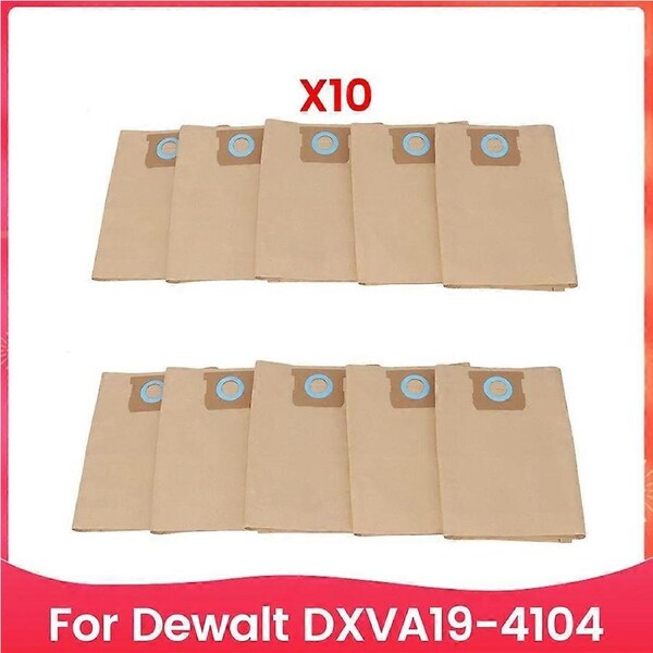 10PCS Dust Bag Fit for Dxva19 4104 Vacuum Cleaner Accessories Spare Parts Dust Paper Bag