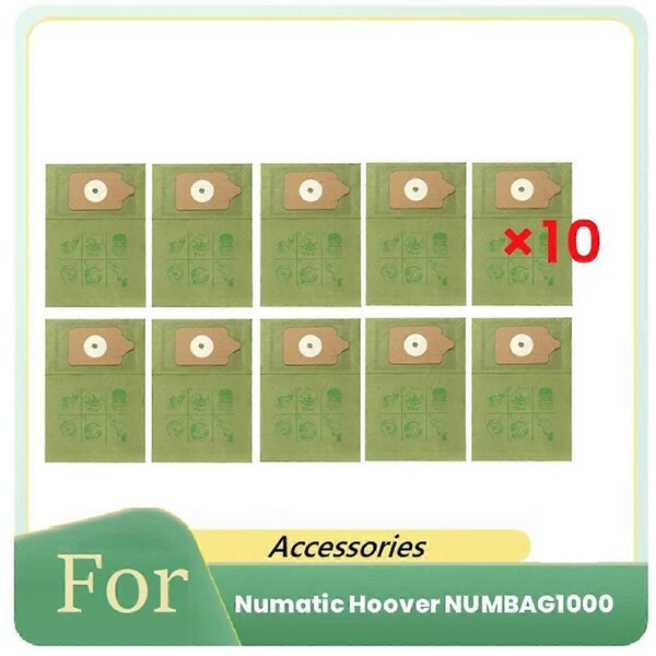 10 Pcs Dust Bags for NUMBAG1000 Sweeper Accessories Dust Bags Built to Last and Work Well