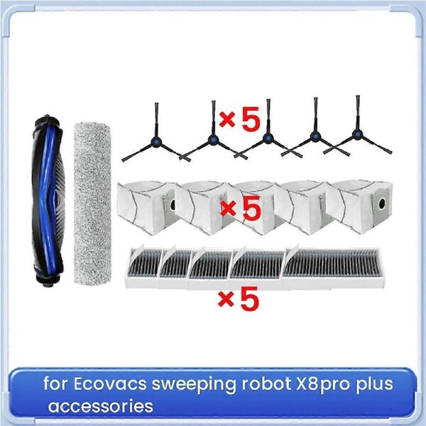 17Pcs Ultra Accessories for X8pro Plus Sweeper Accessories