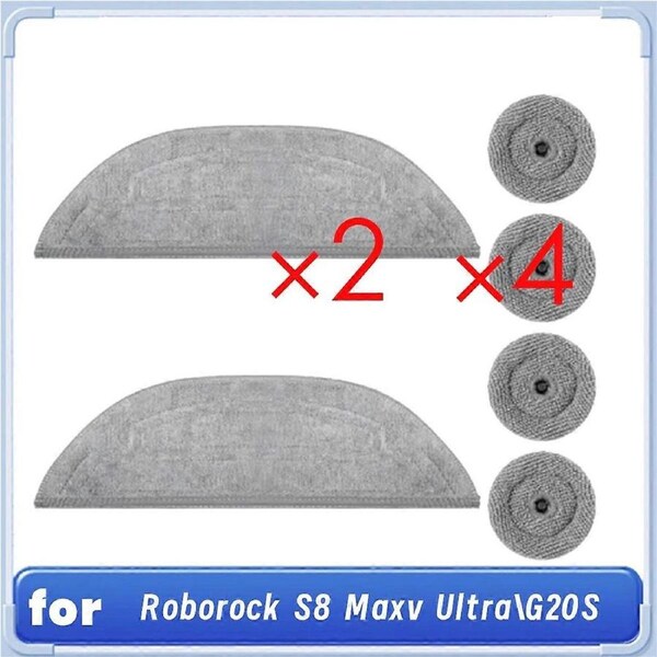 Mop Pads Refills for S8 Maxv Ultra/ G20S Robot Vacuum Dual Vibrations Modules Edge Mop Pads