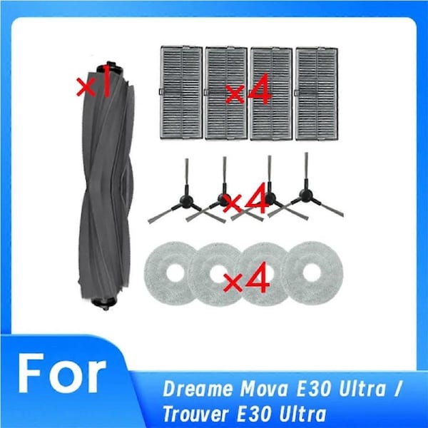 13 Pcs for E30 Ultra / Trouver E30 Ultra Sweeping Robot Cleaner Parts Replacement