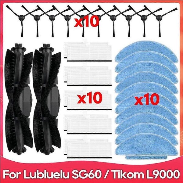 For SG60 / SL60 / SL60D / SL61 / L9000 Vacuum Parts Accessories Roller Side Brush Hepa Filter Mop Cloth