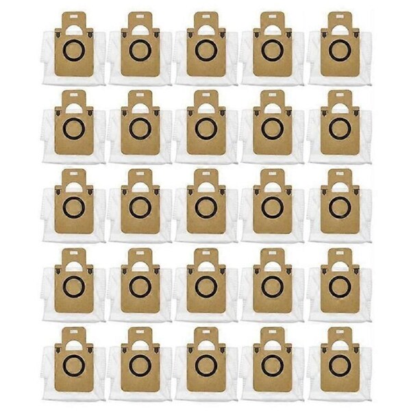 25Pcs for Bot D10 Plus Dust Bag Accessories Robot Vacuum Cleaner Vacuum Bag Garbage Bag Replacement Parts