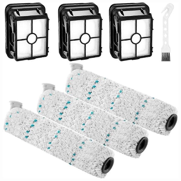 Replacement Brush and Filters for Crosswave Max and Crosswave 2554 2590 Vacuum Parts, Replace 1618641 & 1608684