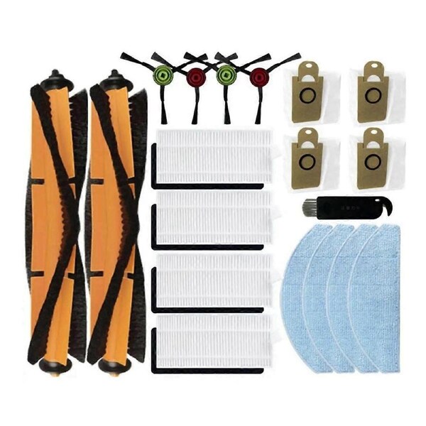 For M203 Robot Vacuum Cleaner Spare Parts Accessories Main Side Brush Hepa Filter Mop Rag Cloth Dust Bag