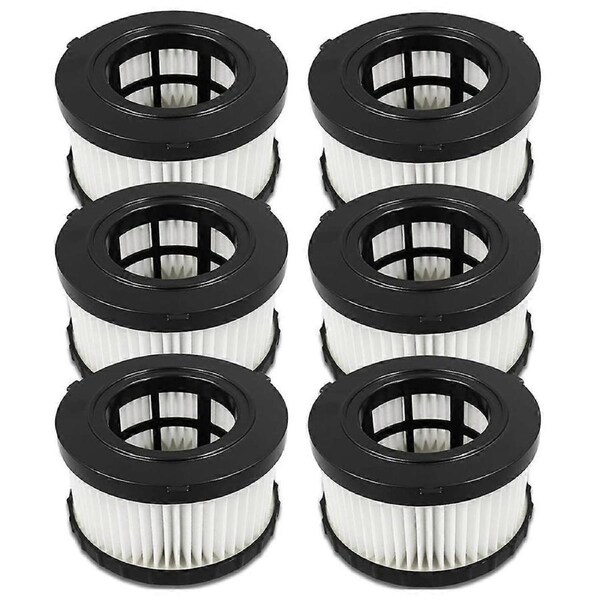 DC5151H Replacement HEPA Filter for DC5151H DC515 DCV517 DCV517B Wet Dry Vacuum, Vacuum Filter 6 Pack