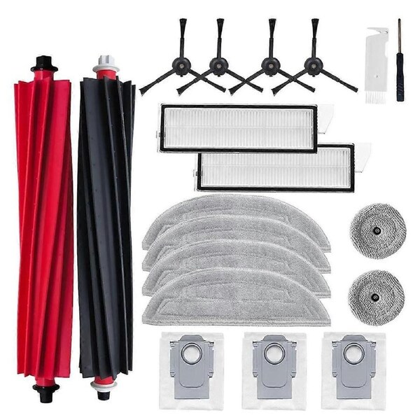 Accessories for S8 MaxV Ultra, S8 Max Ultra Robot Vacuum Cleaner Spare Part,Roller Brushes,Cloth,Dust Bags