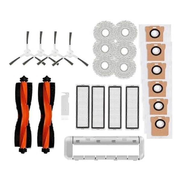 For Robot Vacuum X20+ / X20 Plus Main Side Brush Hepa Filter Mop Cloth Dust Bag Replacement Accessories Kit