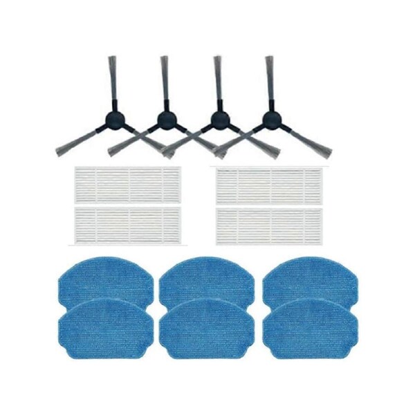 4PCS Filter Side Brush Mop Cloth for BR150 BR151/ BR150 BR151 / BR150 BR151 Robot Vacuum Cleaner